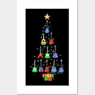 My Guitars Christmas Tree Posters and Art